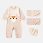 4pcs Baby Girl/Boy Hyper-Tactile 3D Animal Pattern Bear Gift Set  image 3