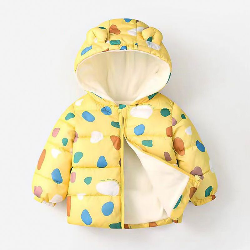 Toddler Boy/Girl Childlike Style Cotton-Padded Hooded Coat