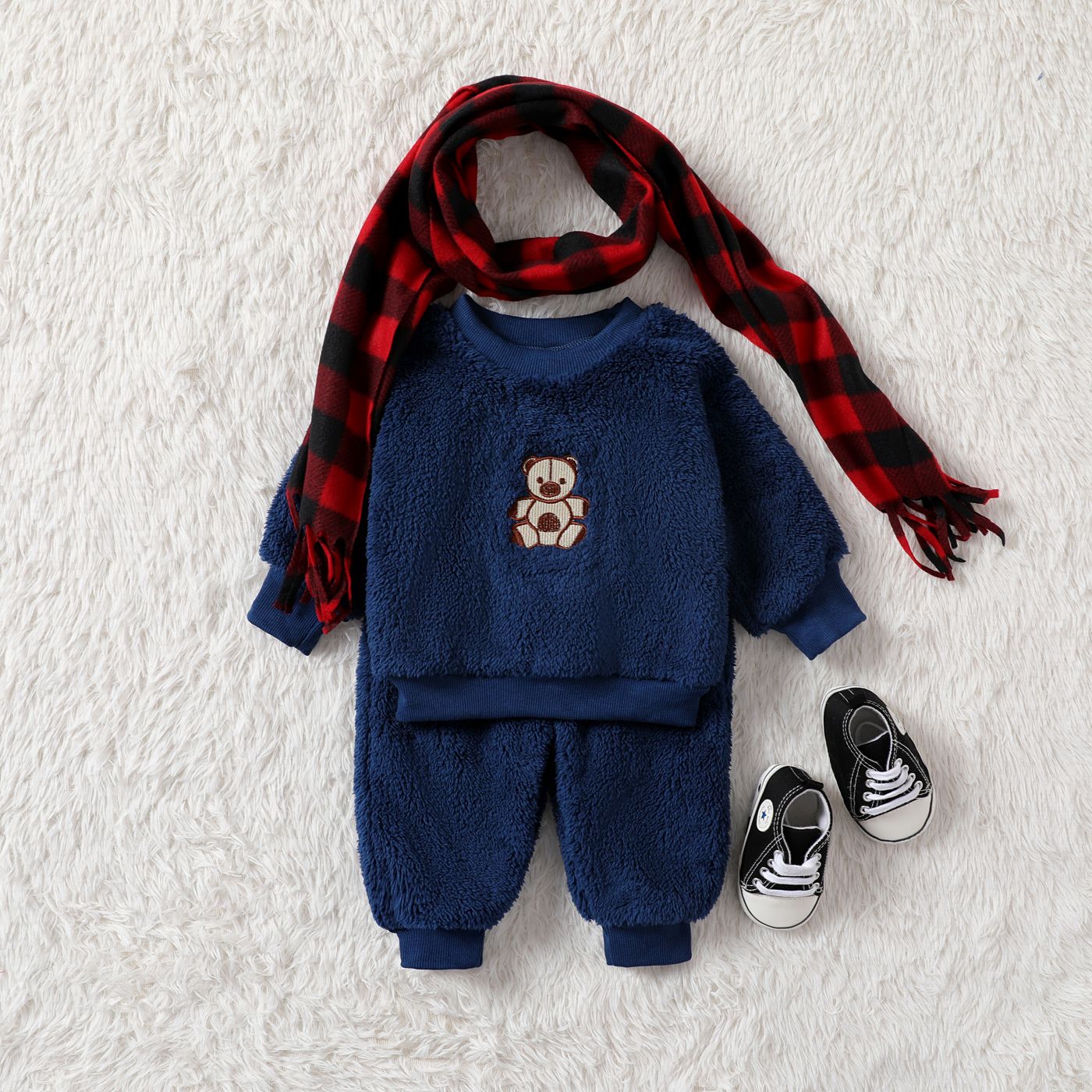 2pcs Baby/Toddler Girl/Boy Bear Animal Pattern Set