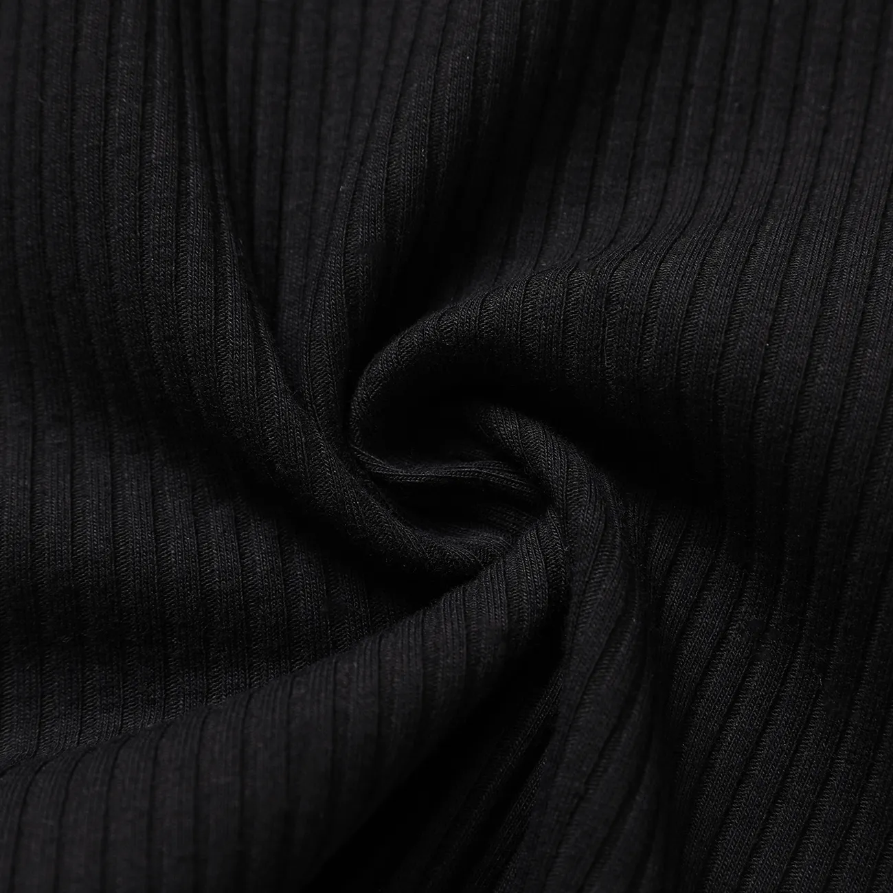 Bébé Garçon Couture de tissus Décontracté Manches longues Combinaisons Noir big image 1