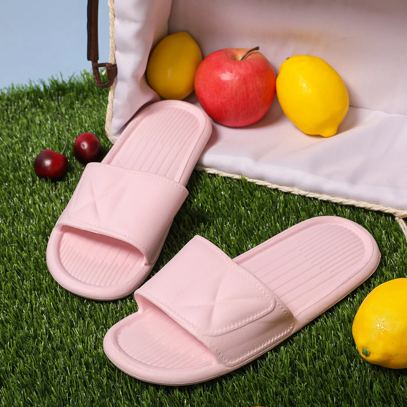 Summer Non-slip Thick Soft Sole Home Bathroom Slippers Women House Platform Flip Flops Outdoor Open Toe Beach Slides Sandal  image 2