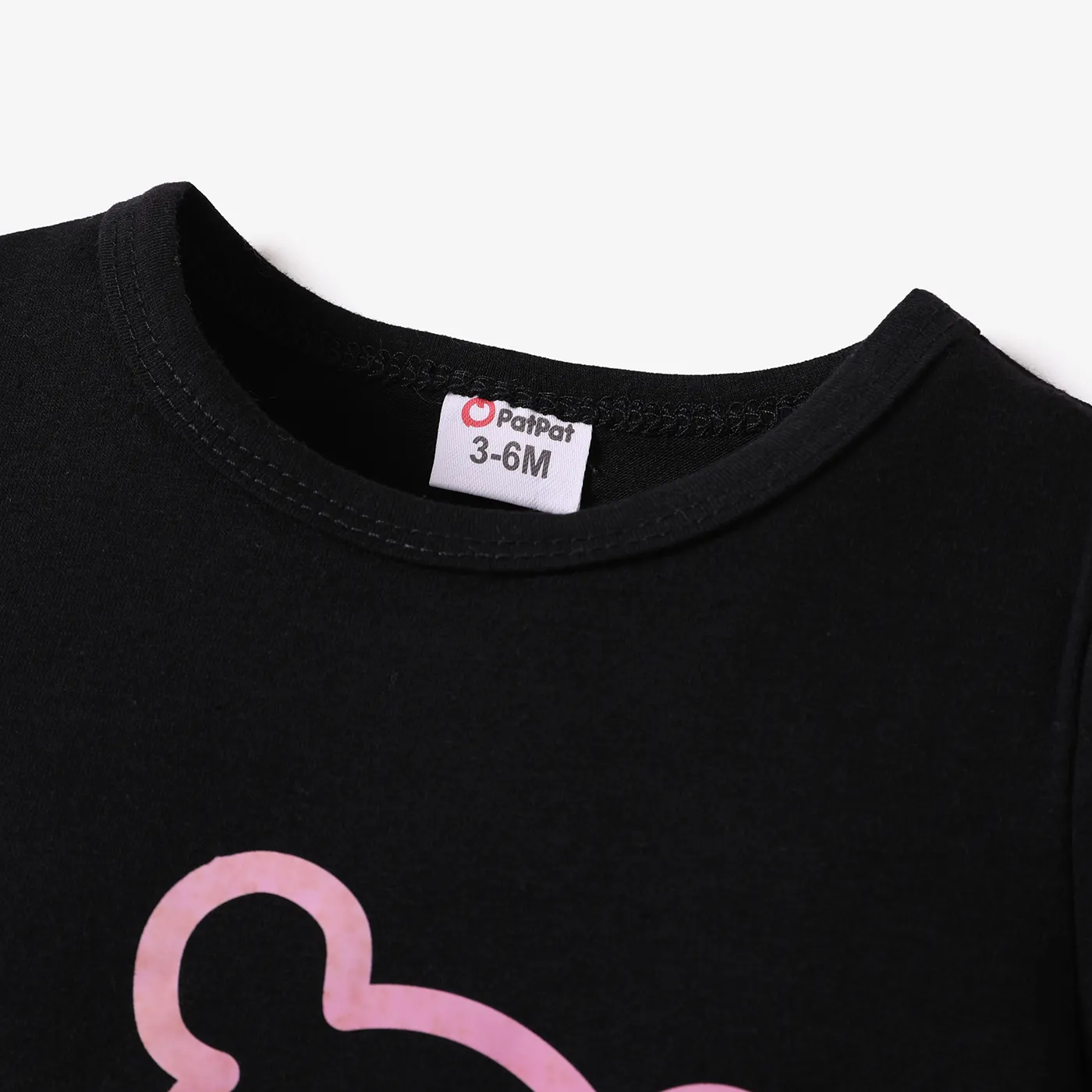 Baby Boy/Girl Bear Print Short-sleeve Romper  image 3