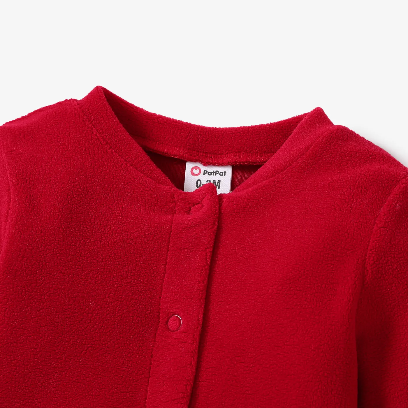 Baby Girl/Boy Childlike Animal Jumpsuit Burgundy image 3
