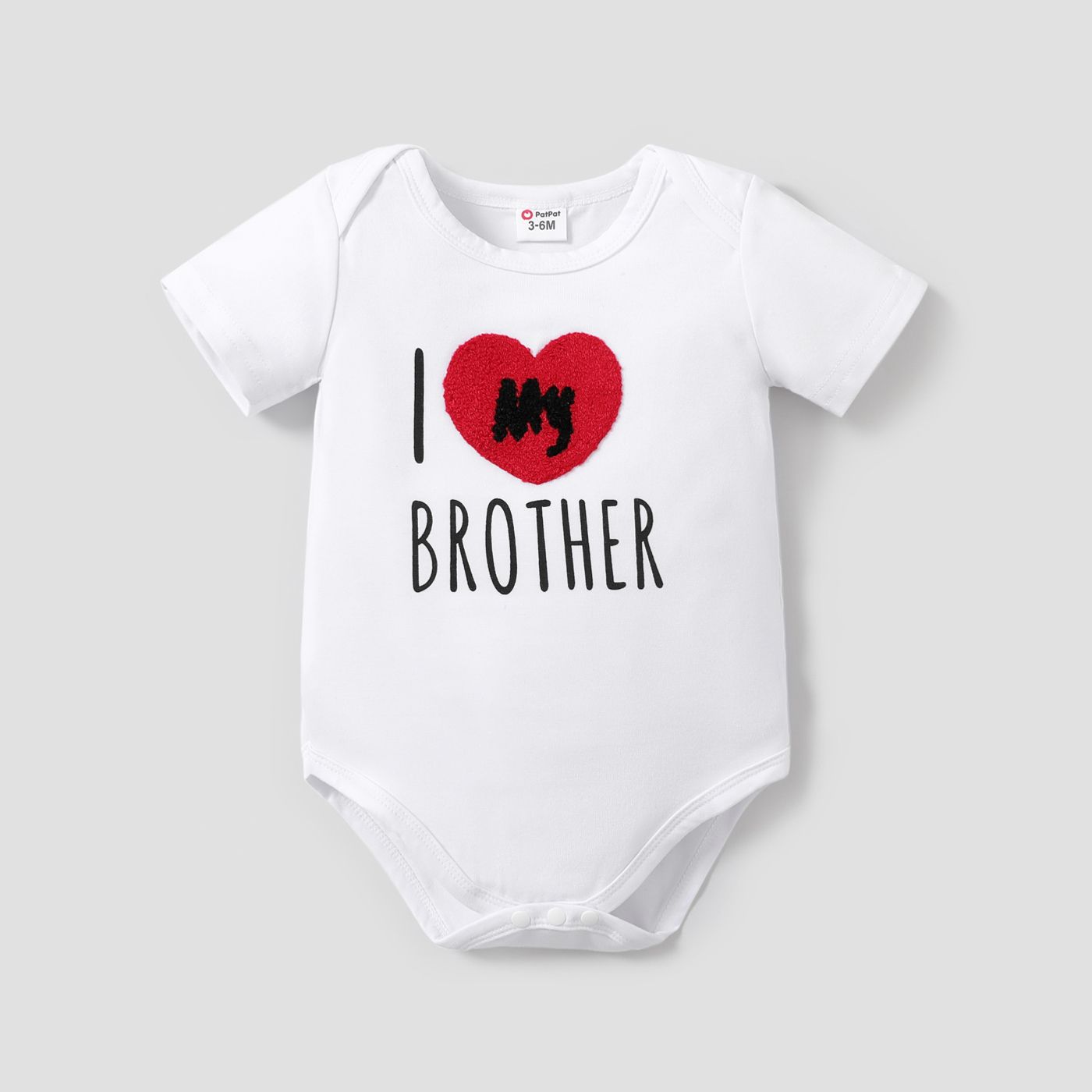 

Baby Boy/Girl Letters Heart Pattern Short-sleeve Romper
