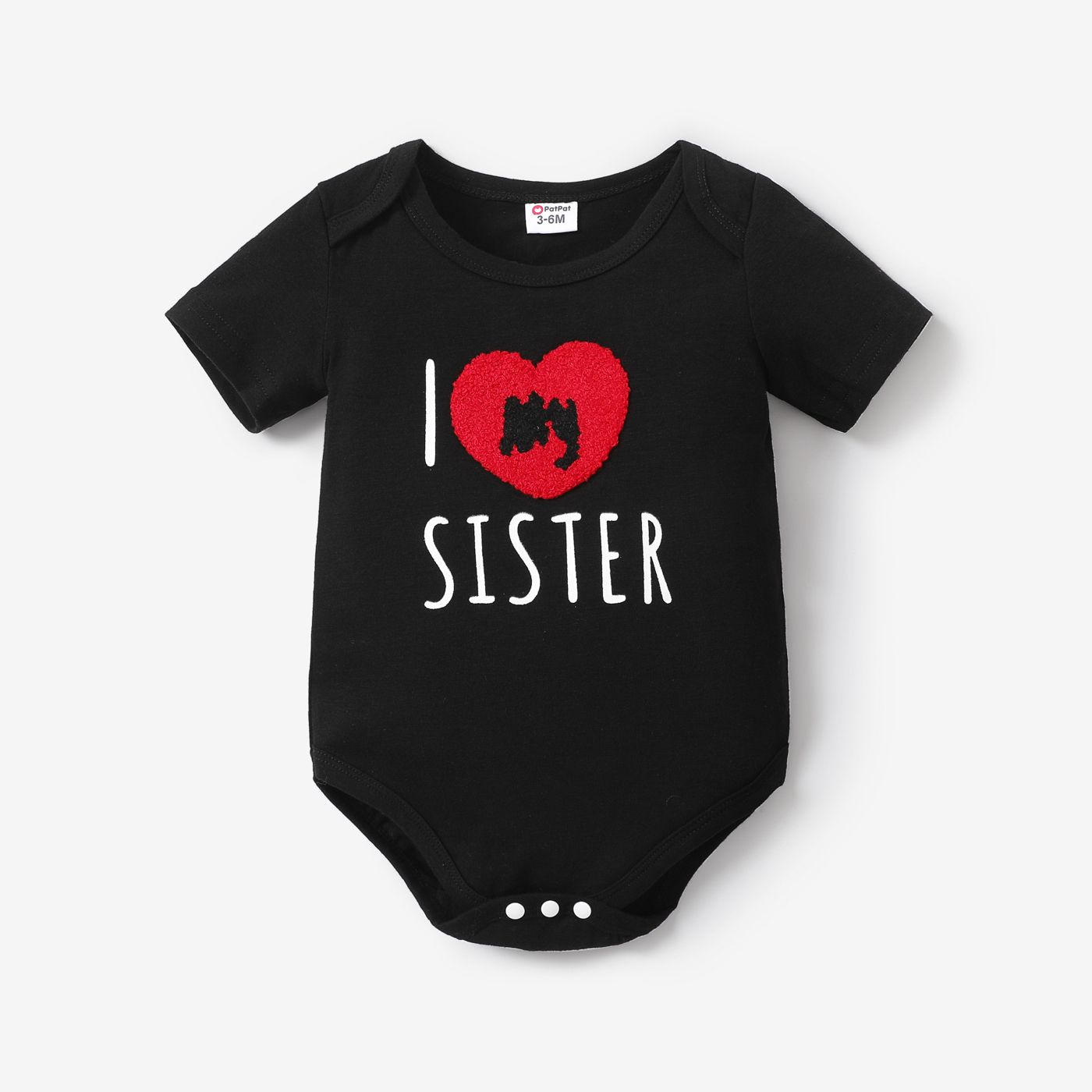 

Baby Boy/Girl Letters Heart Pattern Short-sleeve Romper