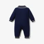 Baby Boy 95% Cotton Polo Neck Long-sleeve Gentleman Bow Tie Jumpsuit  image 2