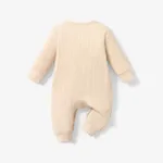 Baby Boy/Girl 95% Cotton Ribbed Long-sleeve Button Up Jumpsuit  image 2