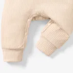Baby Boy/Girl 95% Cotton Ribbed Long-sleeve Button Up Jumpsuit  image 4