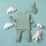 2pcs Baby Girl/Boy Casual Solid Color Set   image 4
