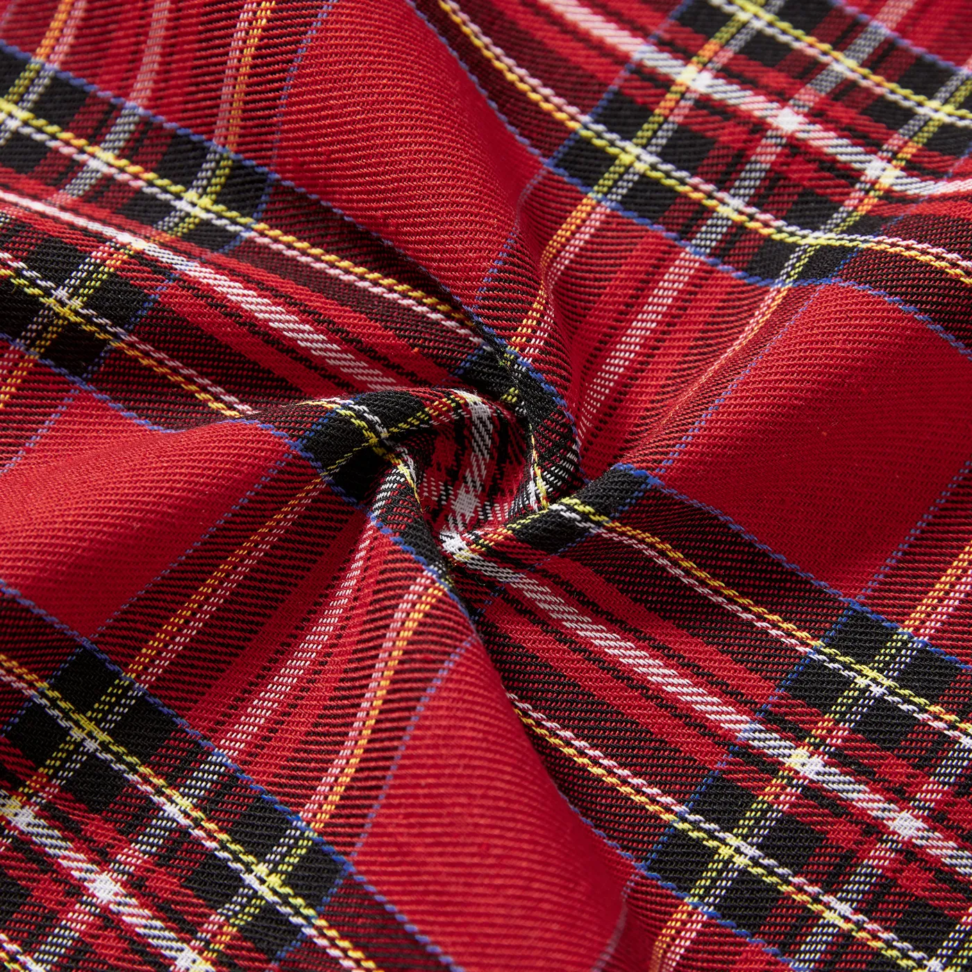 Christmas Family Matching Plaid Tops and Sleeveless Belted Dresses Sets Red image 5