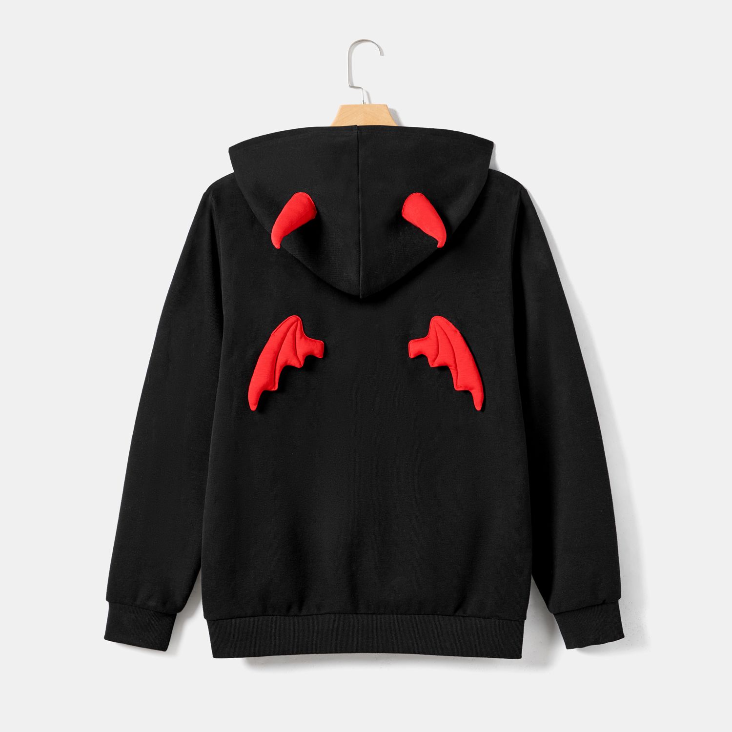 Halloween Family Matching 3D Bat Hooded Long-sleeve Sweatshirt Tops
