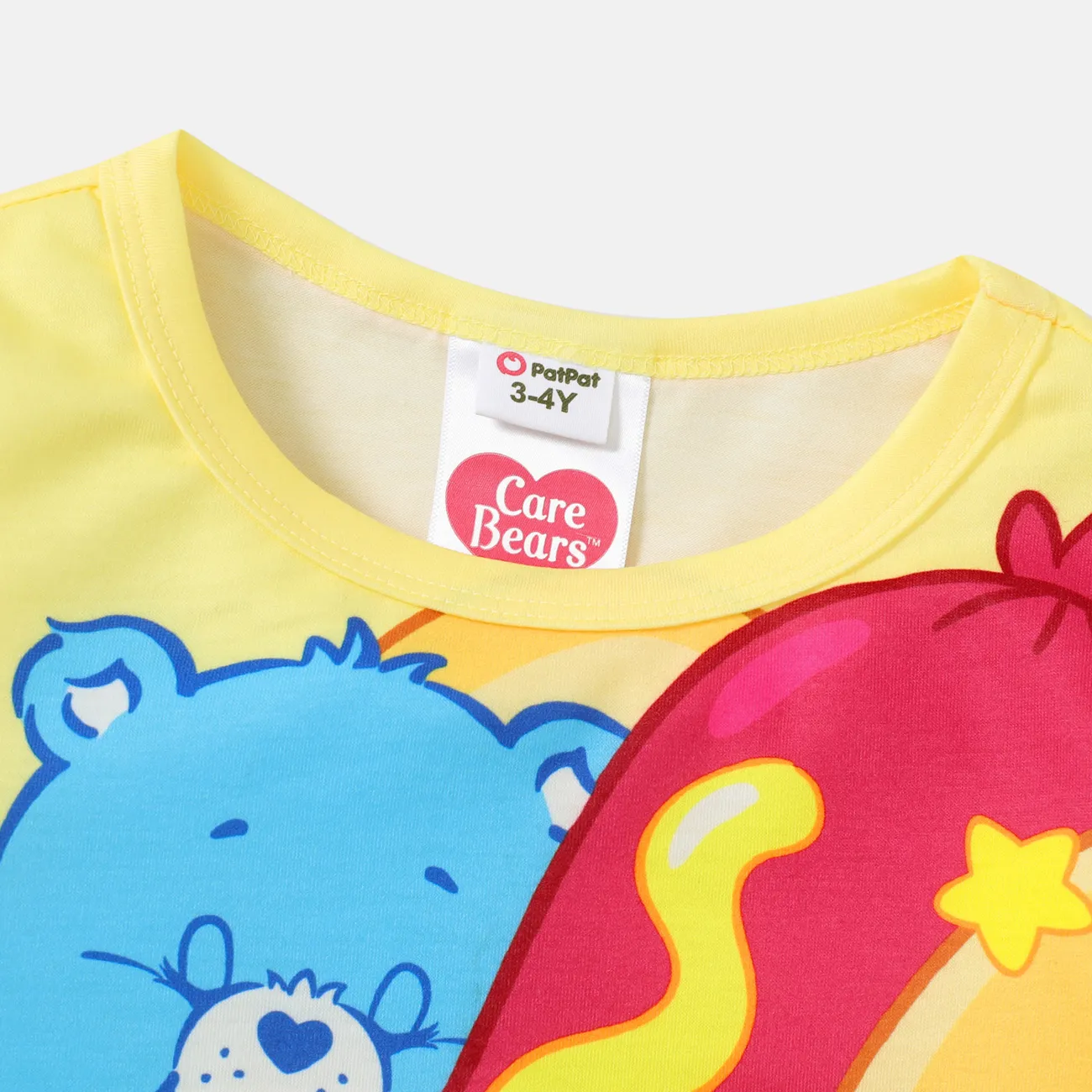Ursinhos Carinhosos Criança Unissexo Infantil Urso Manga comprida T-shirts Amarelo big image 1