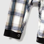 Christmas Family Matching Coffee Print Short-sleeve Plaid Pajamas Sets (Flame Resistant)  image 4
