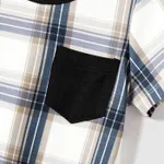 Christmas Family Matching Coffee Print Short-sleeve Plaid Pajamas Sets (Flame Resistant)  image 3