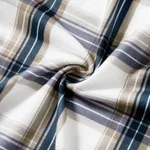Christmas Family Matching Coffee Print Short-sleeve Plaid Pajamas Sets (Flame Resistant)  image 5