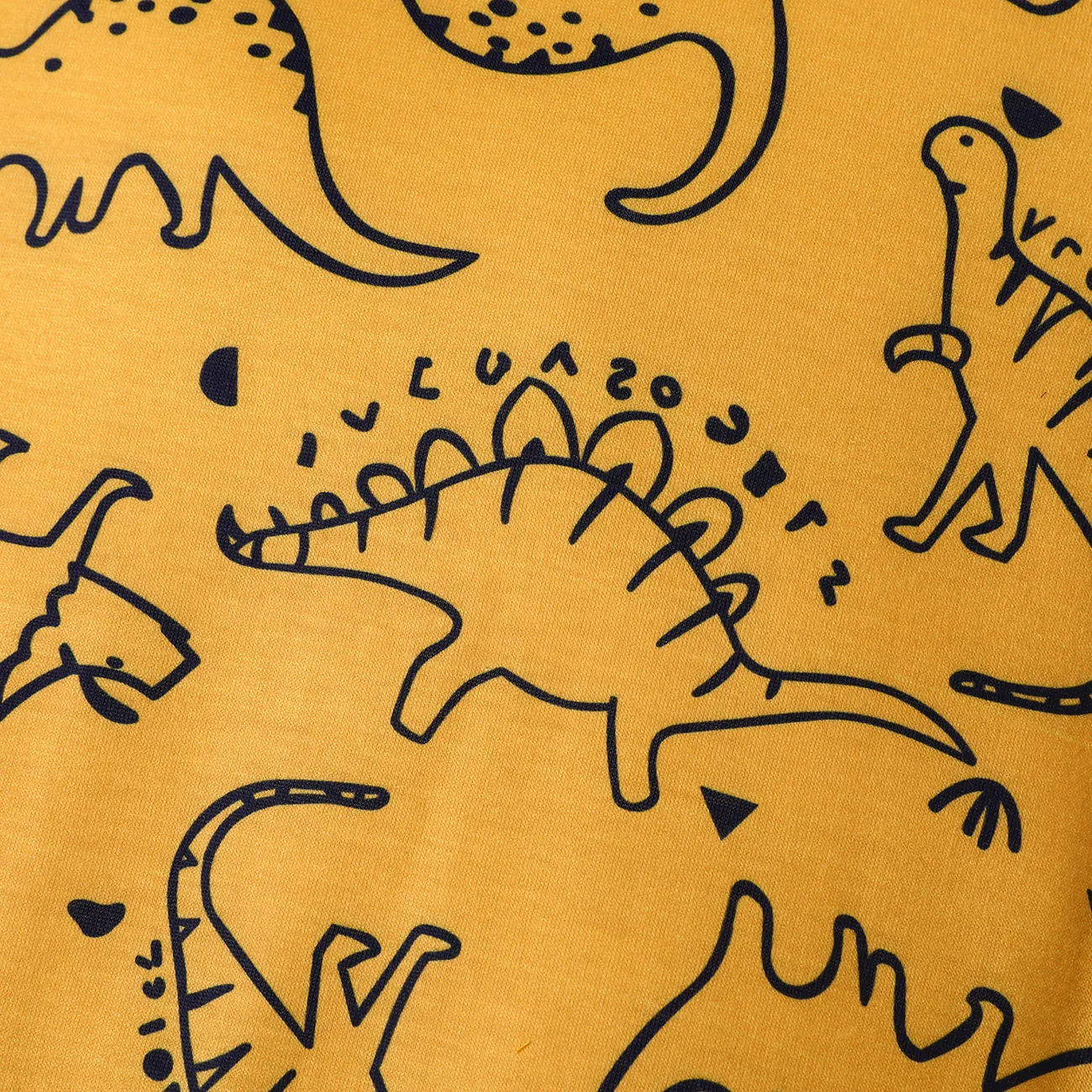 Baby Jungen Aufgesetzte Tasche Dinosaurier Kindlich Kurzärmelig Baby-Overalls Ingwer big image 1