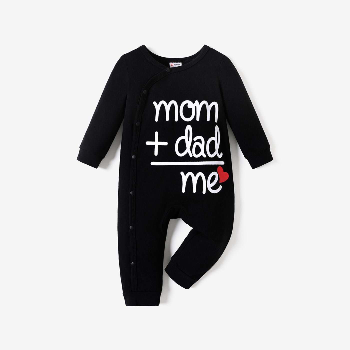 baby boy/girl 95% cotton long-sleeve love heart and letter print jumpsuit