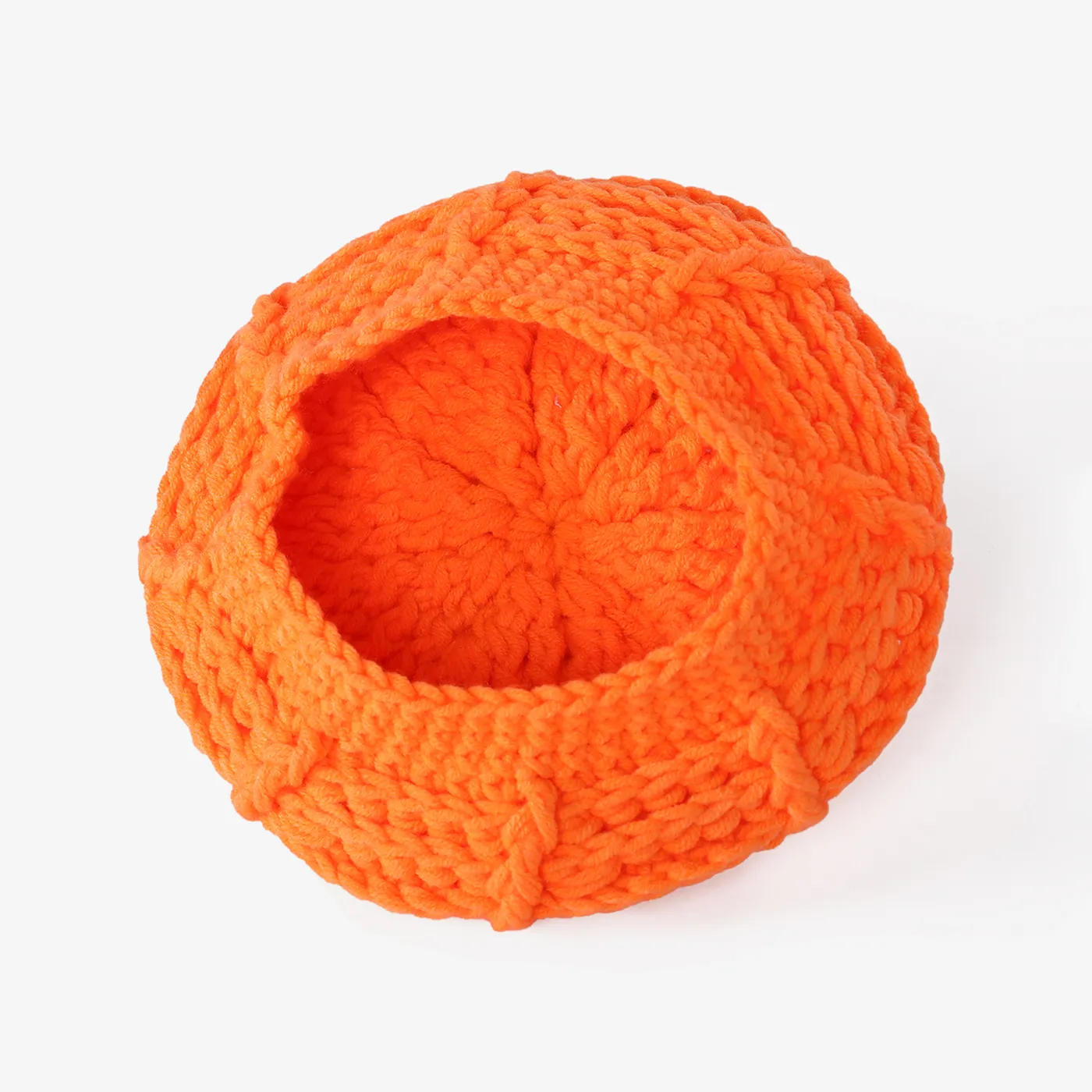 Baby/toddler childlike Halloween Pumpkin Hand Knitted Hat  image 5