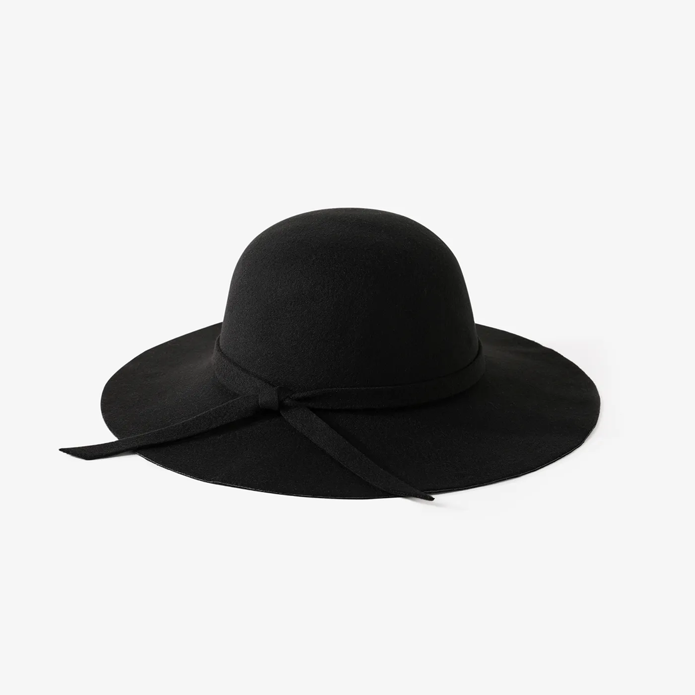Mommy and Me Wool felt hat casual and versatile retro big brim hat suitable for autumn and winter  image 3