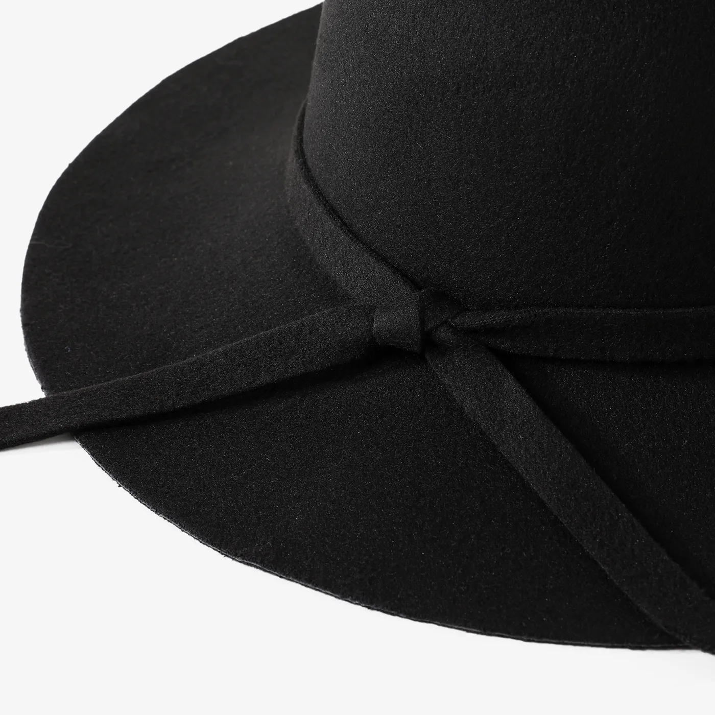 Mommy and Me Wool felt hat casual and versatile retro big brim hat suitable for autumn and winter  image 5