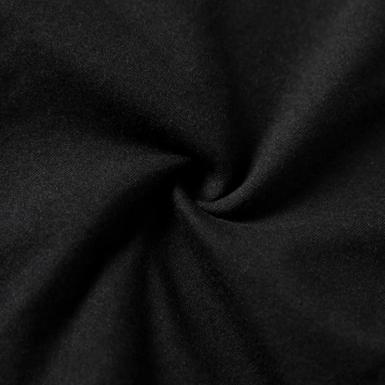 2 pièces Bébé Garçon Couture de tissus Tendance Manches longues ensemble pour bébé Noir big image 1