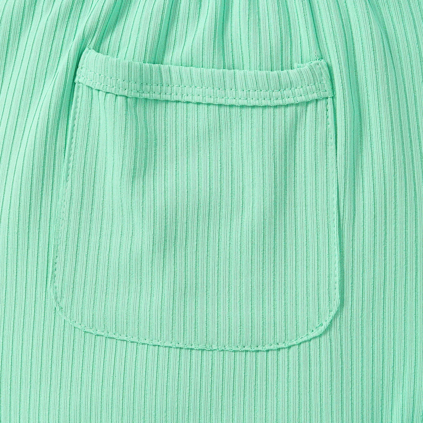 Ribbed Solid Pocket Decor Sleeveless Baby Romper  image 5