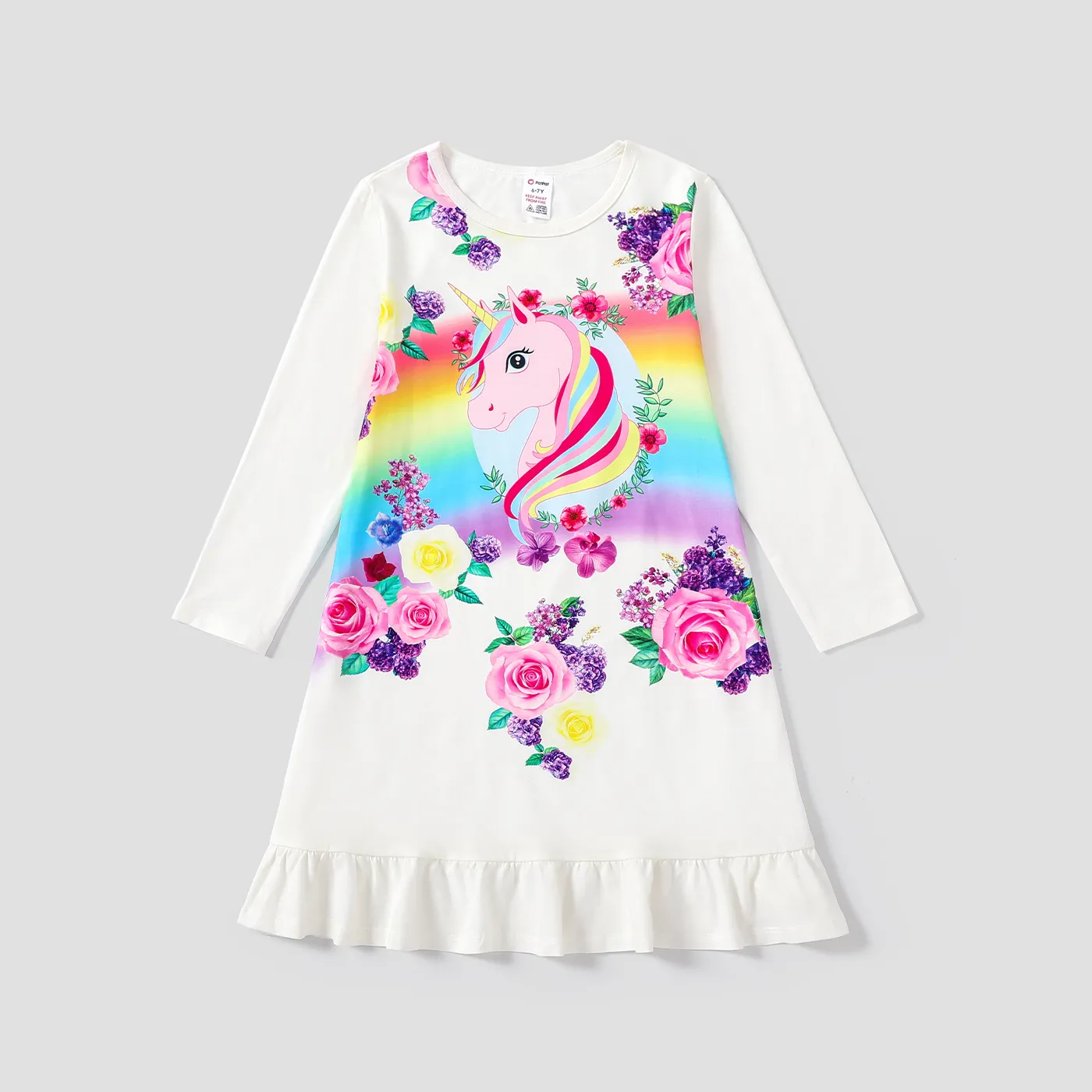  Childlike Unicorn Print Home Long Sleeve Clothes 