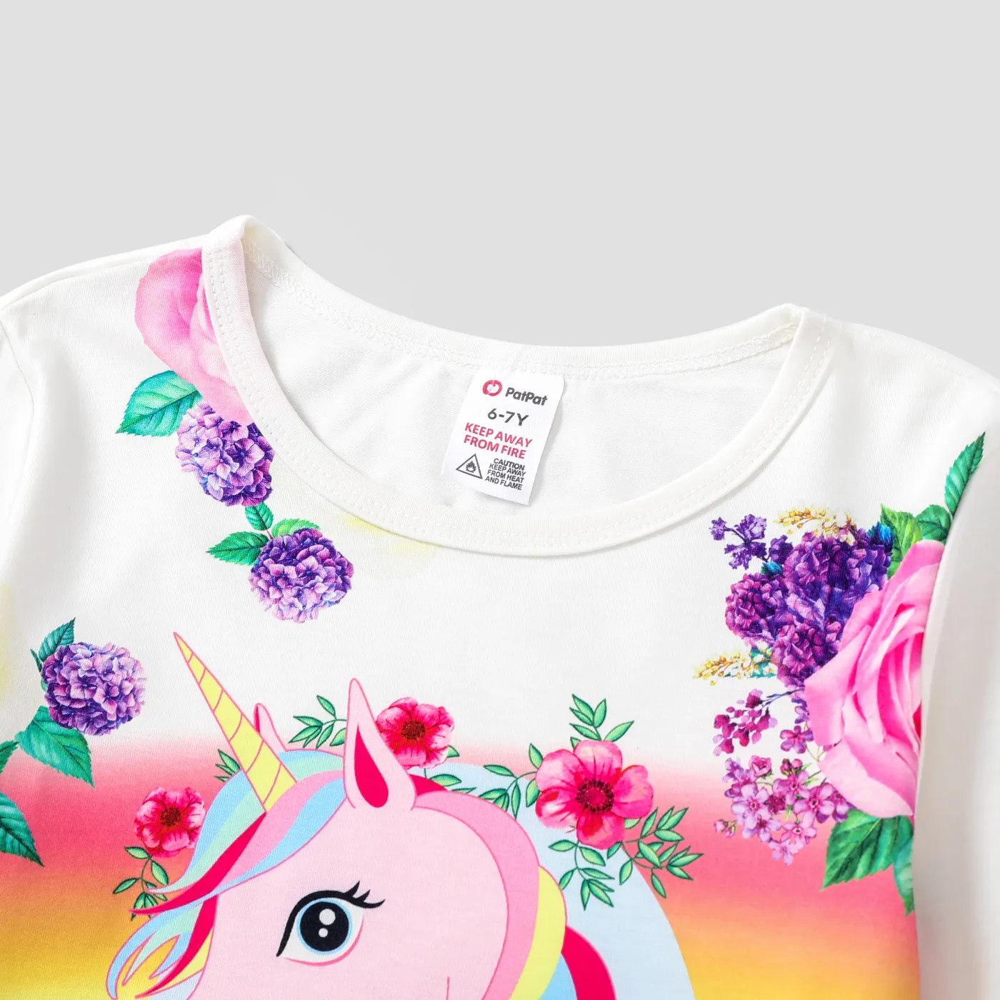  Unicórnio infantil imprimir em casa roupas de manga comprida   image 3