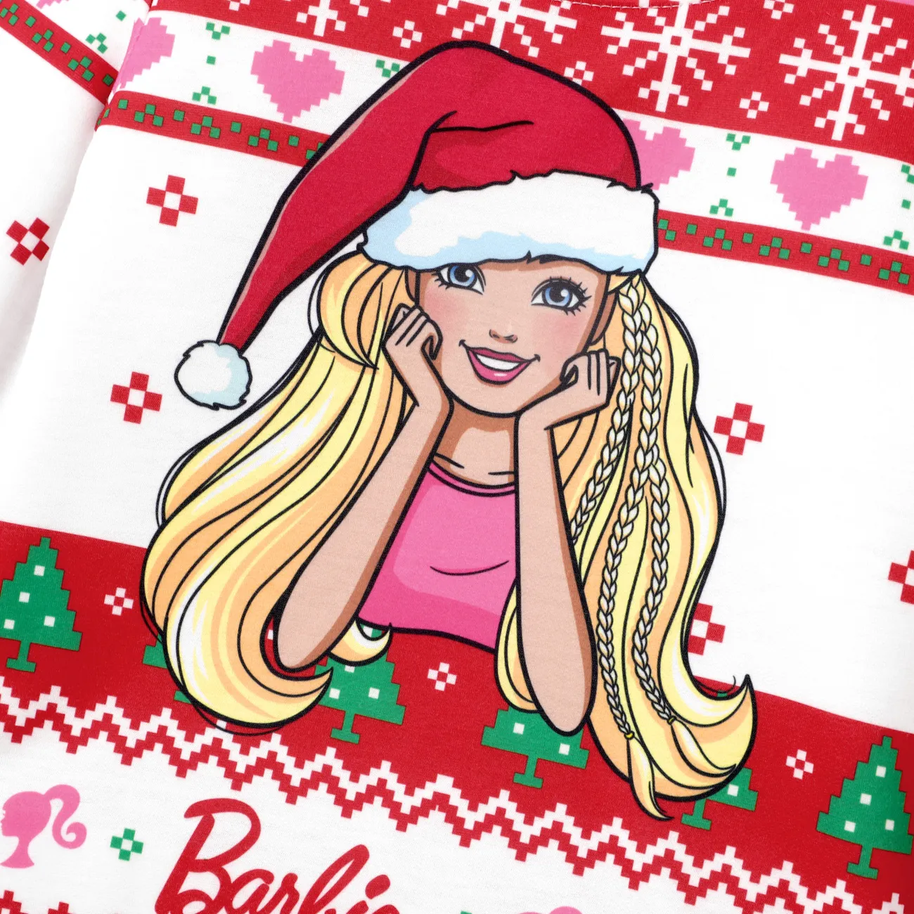 Barbie 聖誕節 小童 女 童趣 連衣裙 紅色 big image 1