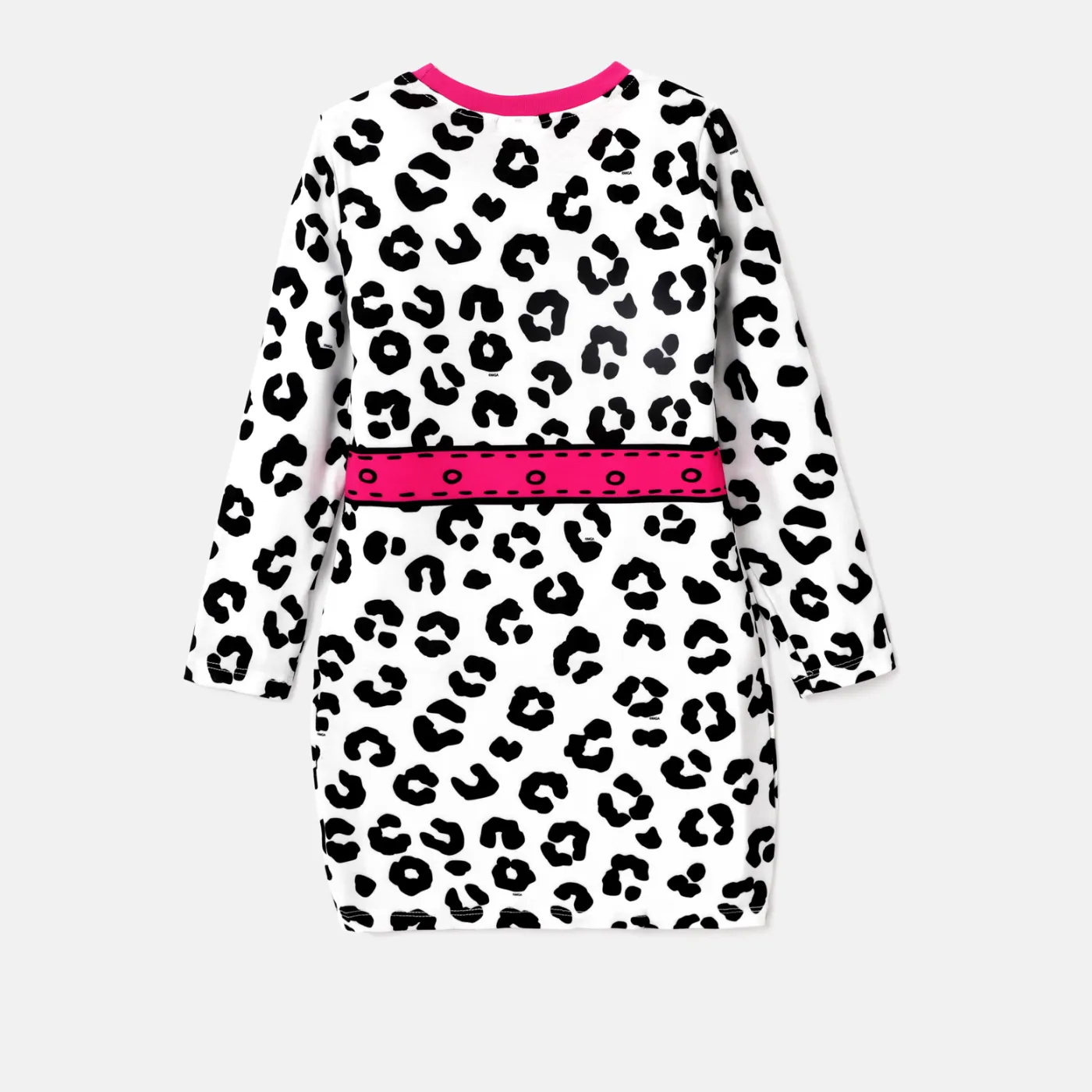L.O.L. SURPRISE! Kid Girl Leopard Print Long-sleeve Dress Black/White image 2