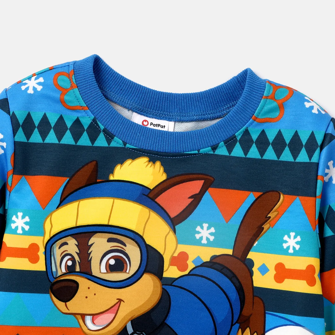 PAW Patrol Toddler Girl/Boy Character Print Long-sleeve Pullover Sweatshirt Blue big image 1