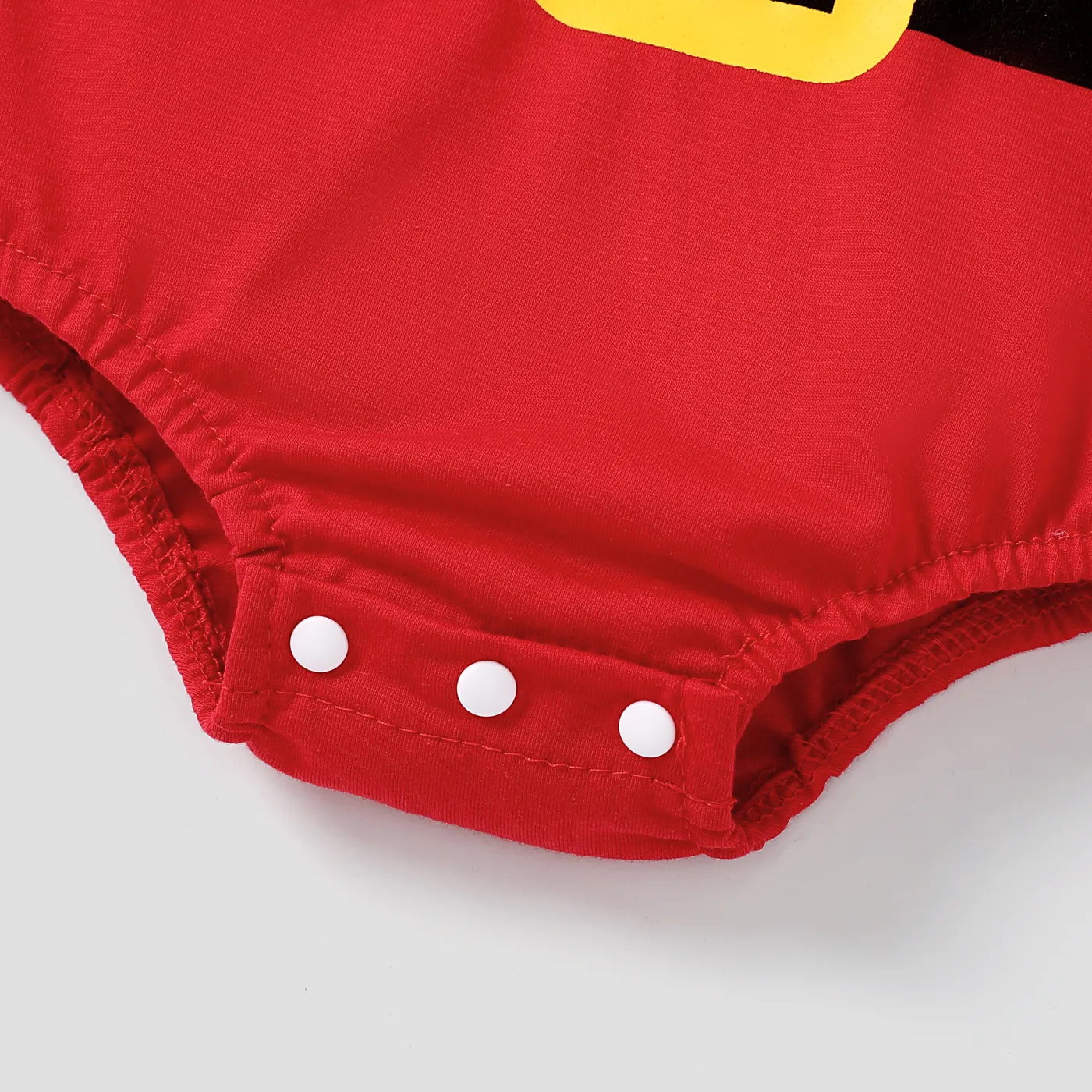  3PCS  Baby Boy/Girl Childlike Christmas Romper Set Red image 4