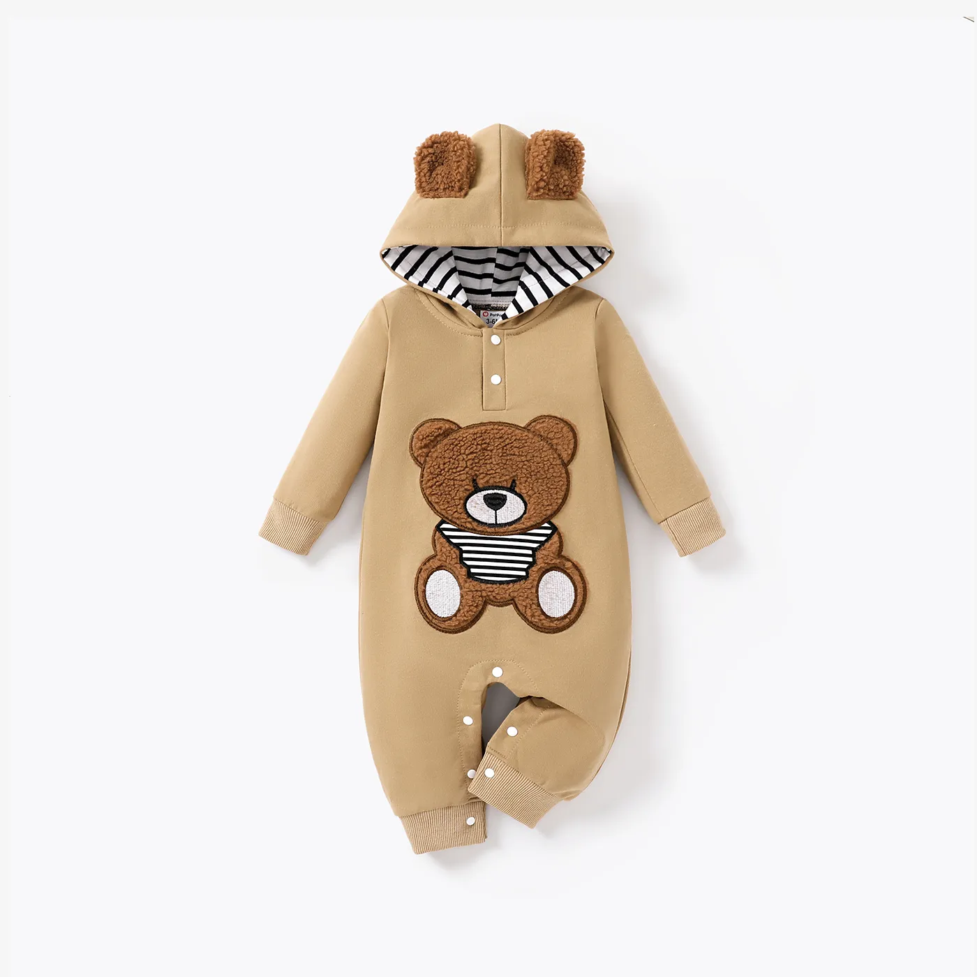 Baby Girl/Boy Bear Casual Long Sleeve Jumpsuit