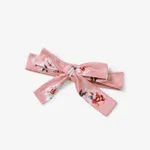 2pcs Baby Girl Allover Floral Print Ruffled Romper & Bow Headband Set  image 3