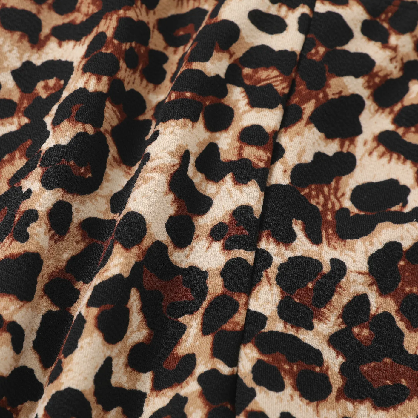Kid Girl Avant-garde Leopard and Snake Print Legging  Coffee image 6