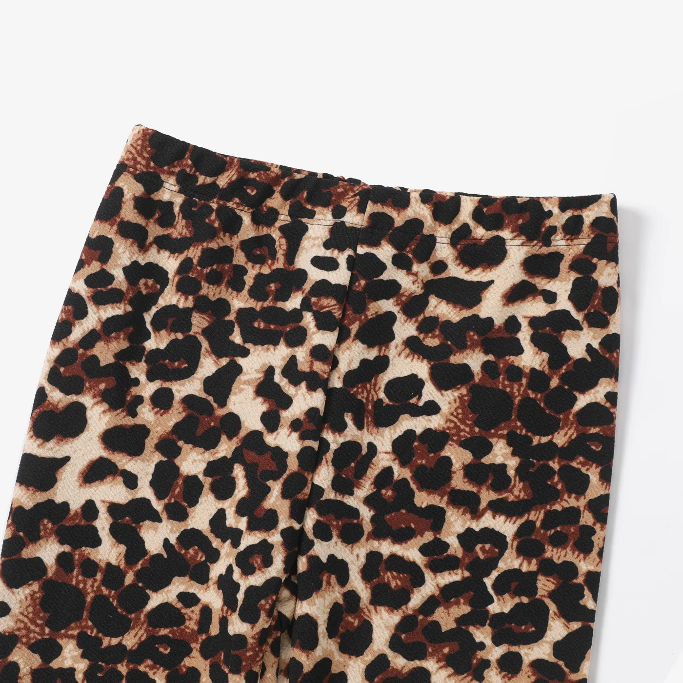Kid Girl Avant-garde Leopard and Snake Print Legging  Coffee image 4