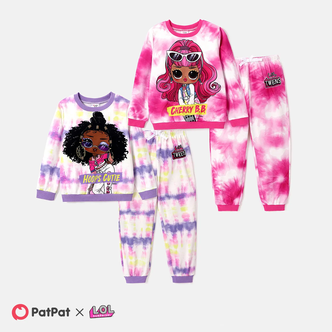 L.O.L. SURPRISE! Kid Girl Graphic Print Long-sleeve Set Purple image 6