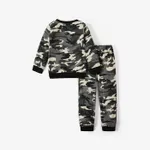 2PCS Kid Boy Braided Design Stylish Casual Home Clothes/Pajamas 
  image 2