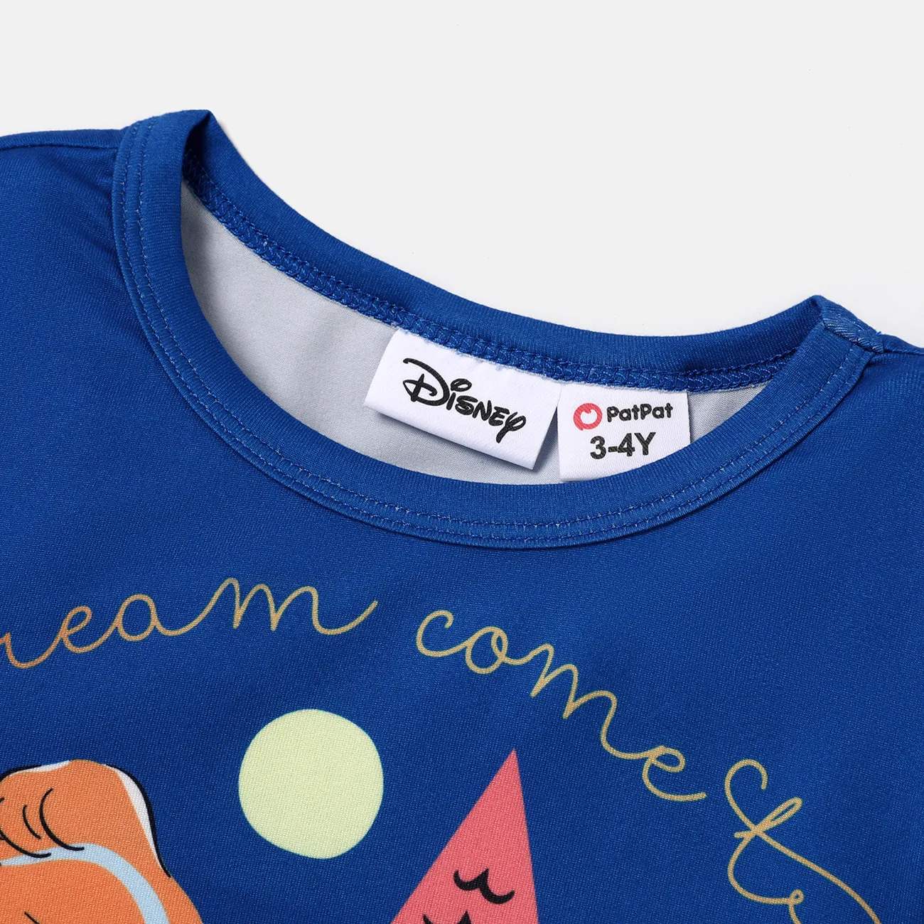 Disney Princess 2 unidades Criança Menina Extremidades franzidas Infantil conjuntos de camisetas Azul Escuro big image 1