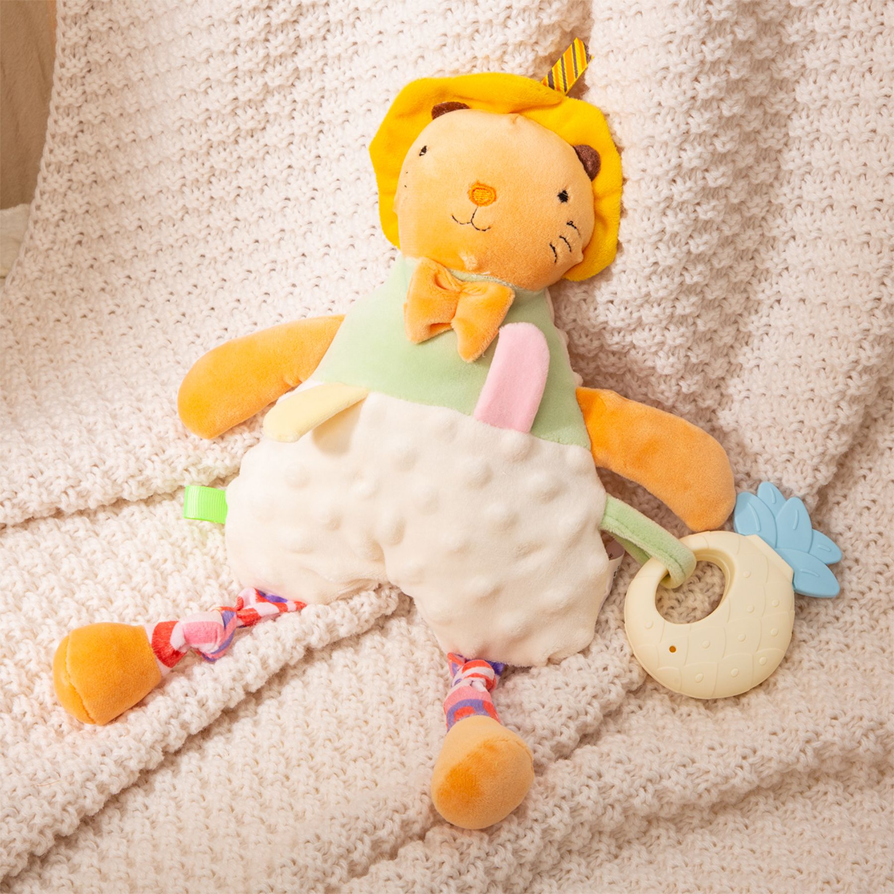 Baby Soothing And Sleep Doll - Lion, Elephant, And Cow Characters