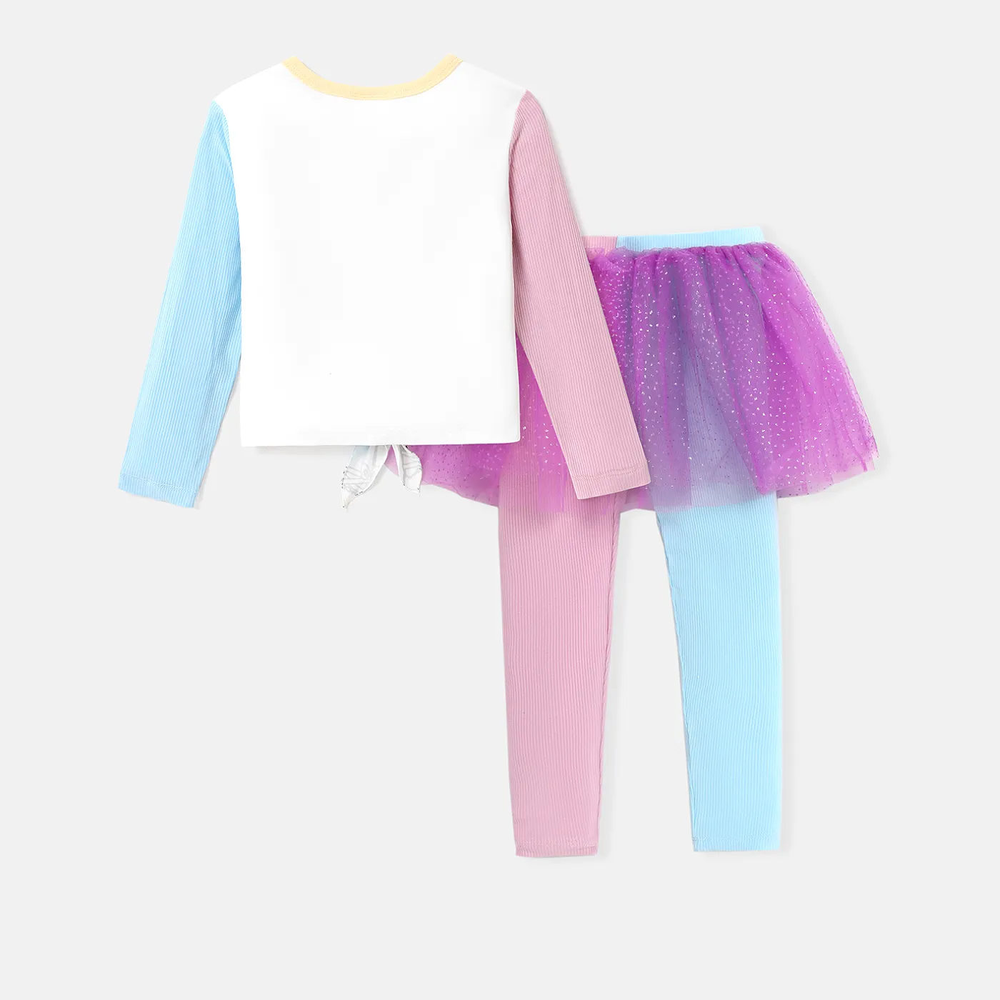 L.O.L. SURPRISE! Toddler Girl Cosplay Print T-shirt and Mesh Overlay Leggings Sets Multi-color image 6