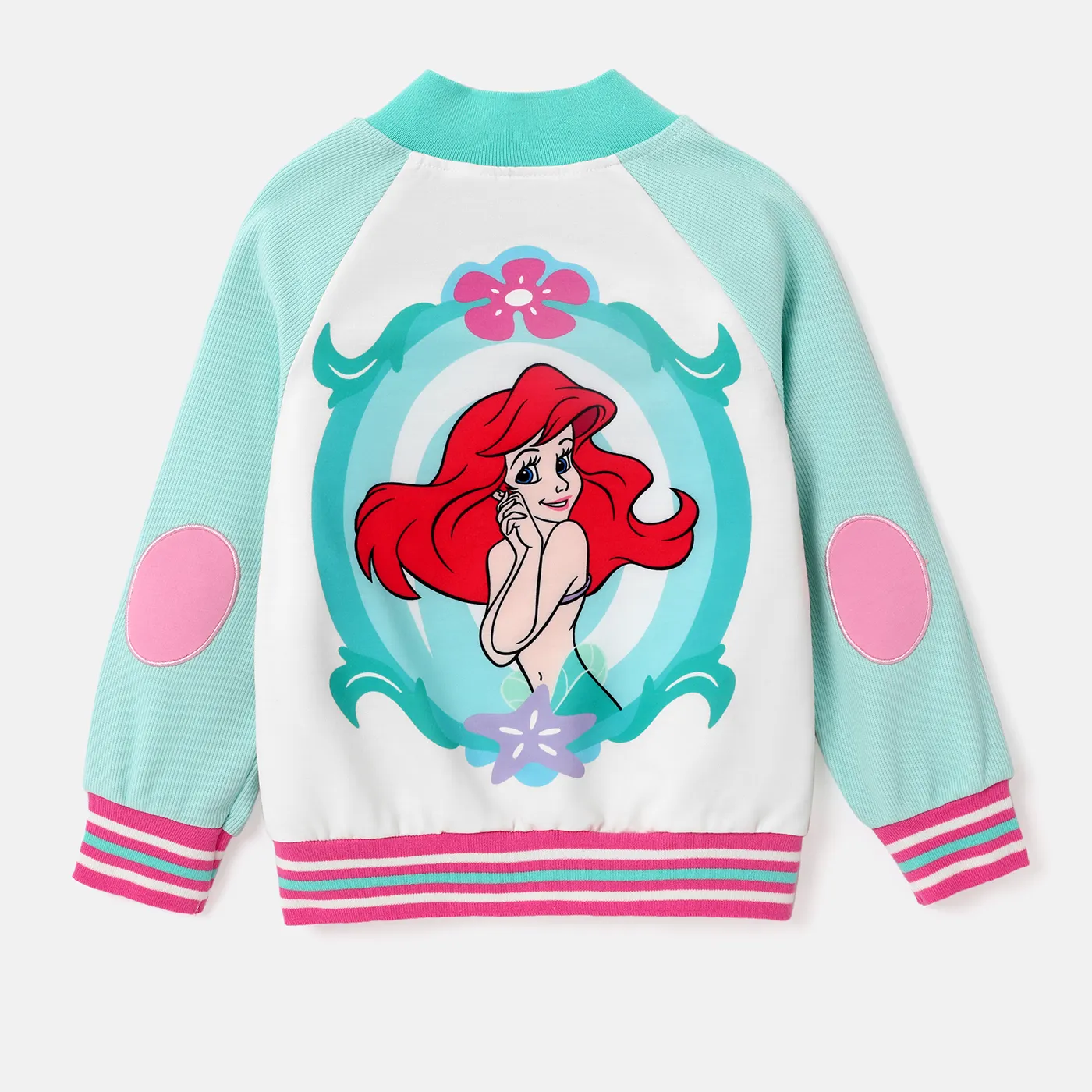 Disney Princess Toddler Girl Character Print Colorblock Bomber Jacket  image 3