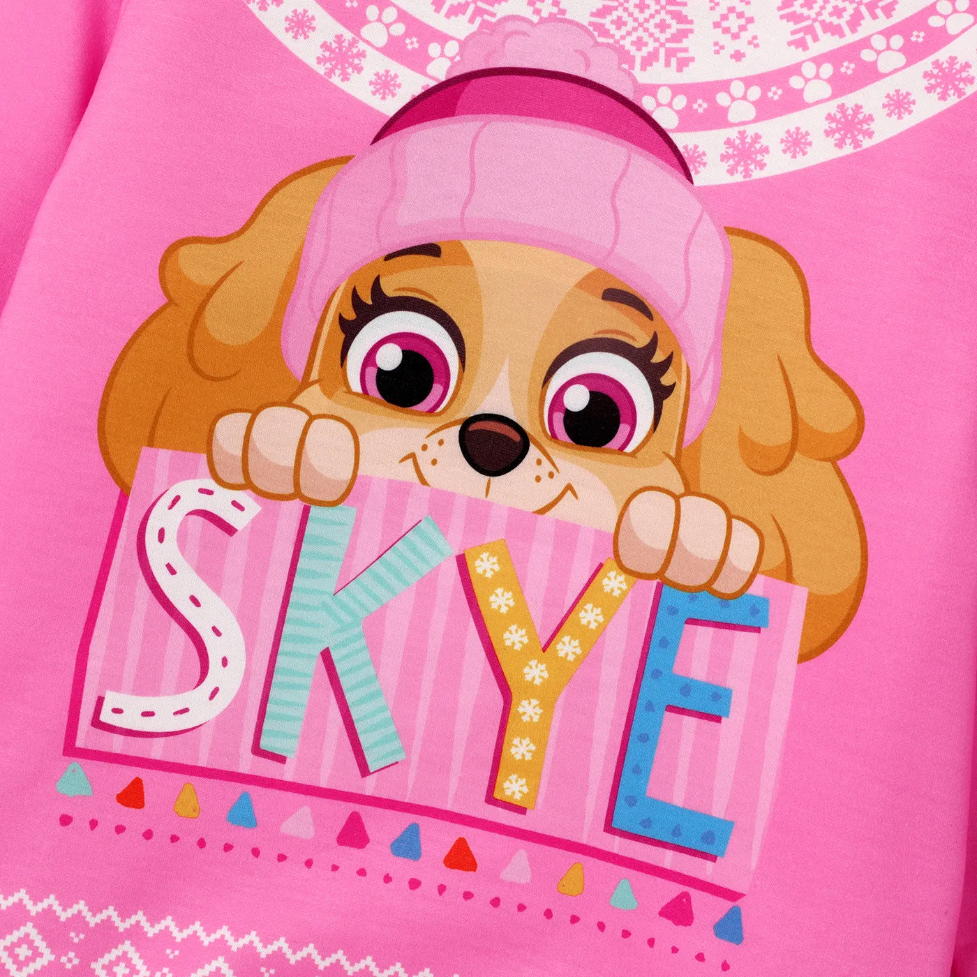 PAW Patrol Toddler Girl/Boy Christmas Snowflake Print Sweatshirt  image 3