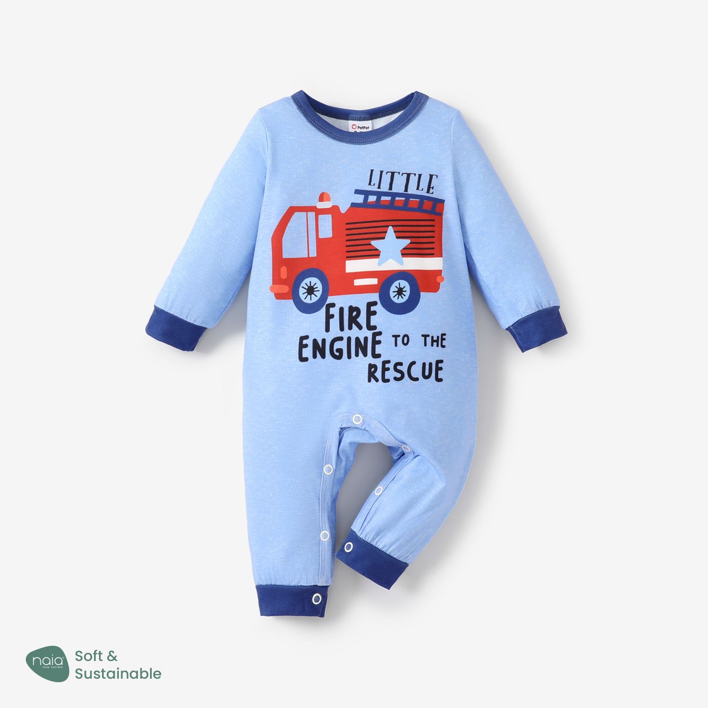 

Baby Boy Basic Letter Long Sleeve Jumpsuit