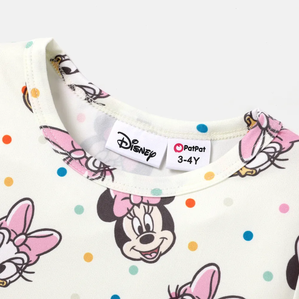 Disney Mickey and Friends Toddler Girl Polka Dot/Stripe Digital Print Dress big image 4