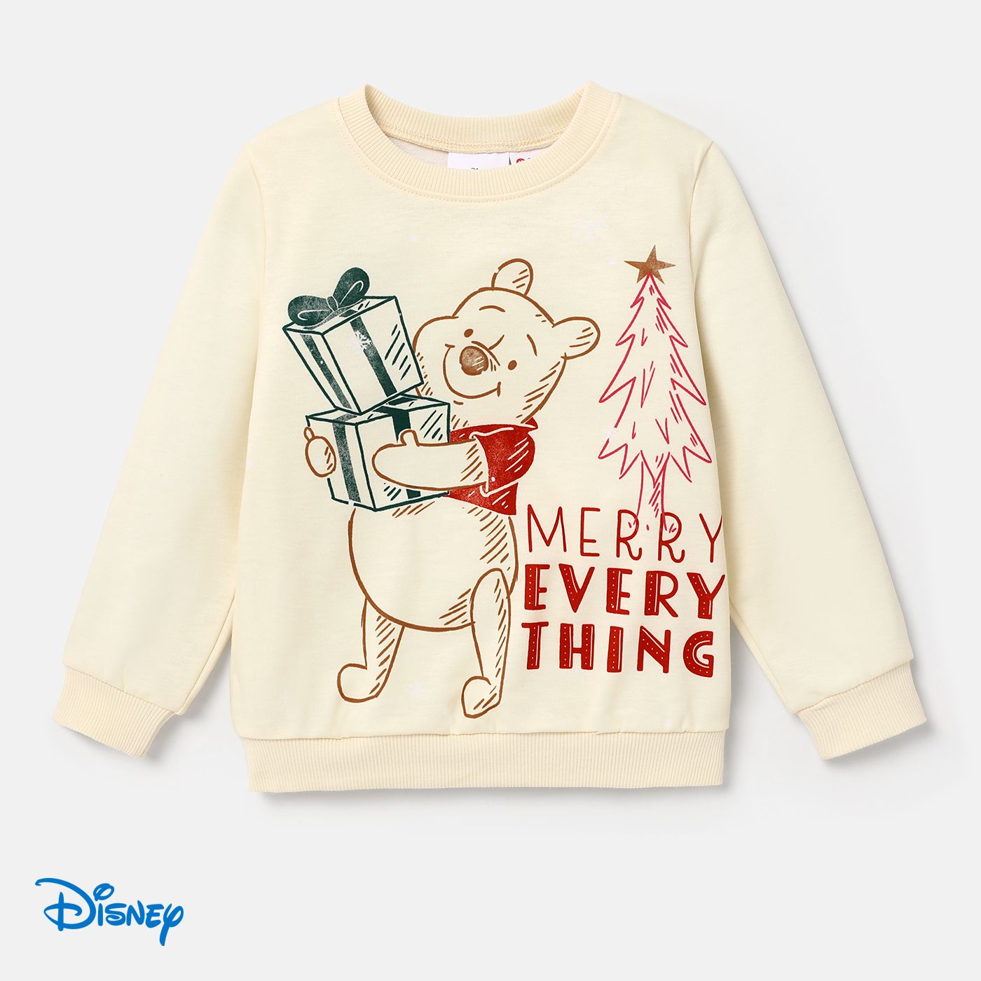 Disney Winnie The Pooh Toddler Girl/Boy Christmas Pullover Top
