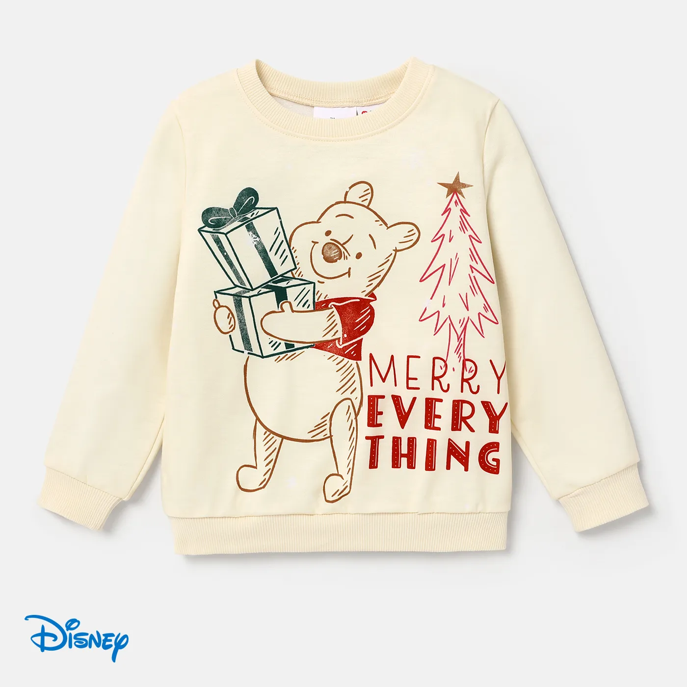 Disney Winnie the Pooh Toddler Girl/Boy Christmas Pullover Top