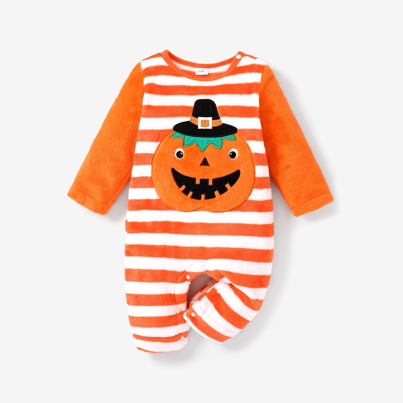 

Baby Girl/Boy Casual Striped Halloween Long Sleeve Jumpsuit