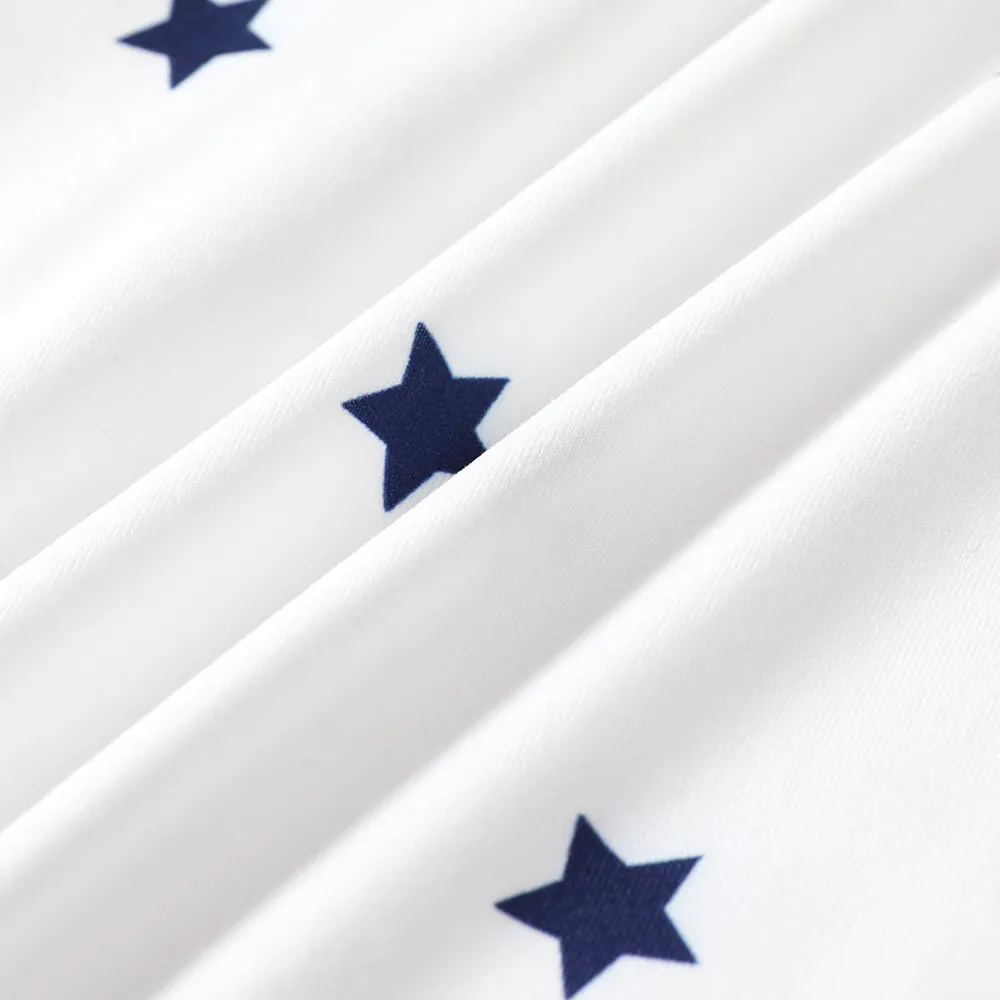 Baby Boy/Girl Stars/Striped Short-sleeve Romper big image 6