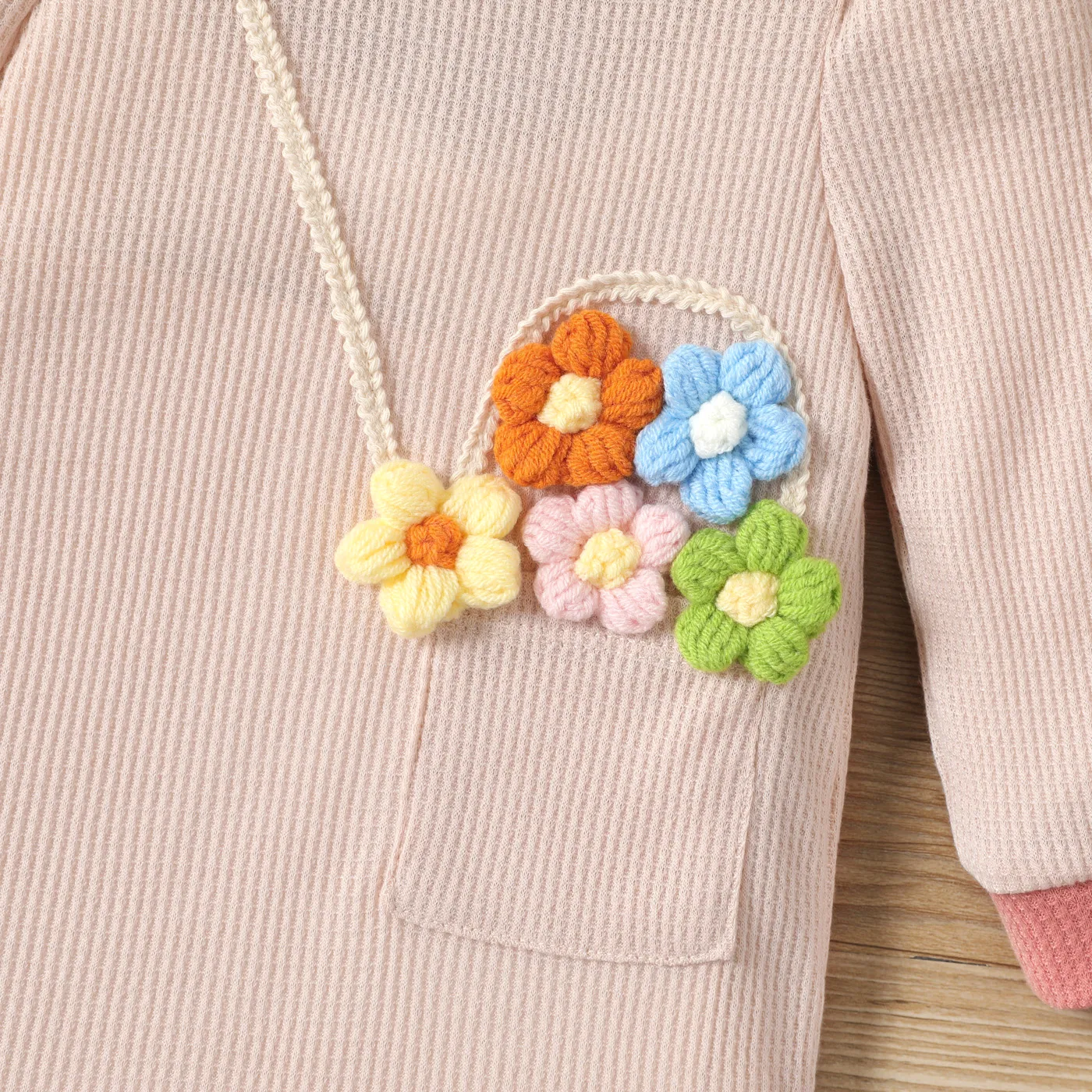 Girls'  Hyper-Tactile 3D Design Plants and Floral Pattern Childlike Dresses   image 4